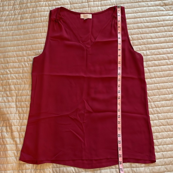 LOFT Raspberry Dressy Tank Top - Picture 7 of 10